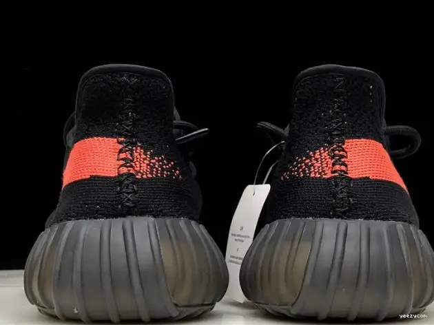 Black Adidas BY9612 V2 Core Red Yeezy Boost 350 0629